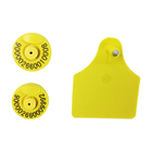 แท็กหู RFID สีเหลืองที่มี TPU และ ICAR ISO11784/5 FDX-B
