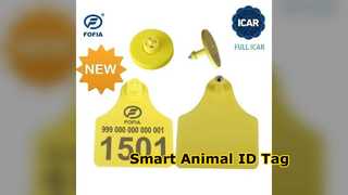 RFID Ear Tag Animal ID BLE Reader การเพาะพันธุ์ฟาร์ม