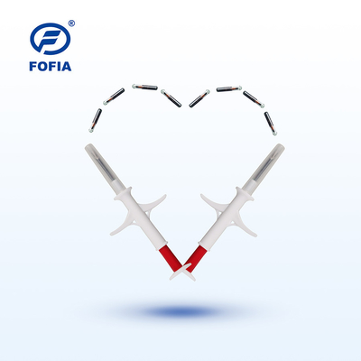ชิป ID ปศุสัตว์ FDX-B แท็ก Microchip สัตว์พร้อมสติ๊กเกอร์บาร์โค้ด 6 อัน Sterilized Pouch