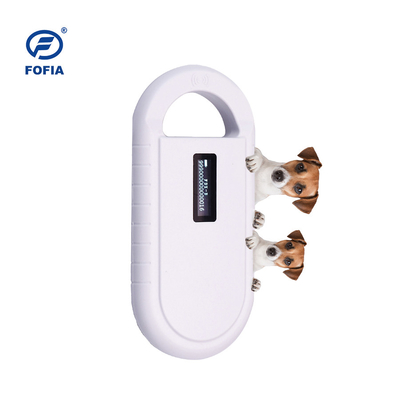 ภาษาอังกฤษ สัตว์ไมโครชิป Rfid Scanner แบตเตอรี่ลิเดียม มือถือ 5 ชั่วโมงต่อเนื่อง