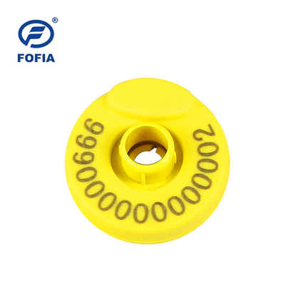 วัสดุ TPU RFID Tag หูสําหรับการระบุหมู ชิปยุโรปที่มีความปลอดภัยข้อมูลที่เป็นเอกลักษณ์