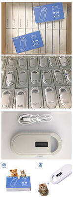 เครื่องสแกนไมโครชิปสัตว์ที่รองรับไมโครชิปและการอ่านข้อมูลอุณหภูมิที่เข้ากันได้กับชิปอุณหภูมิชุด HT001