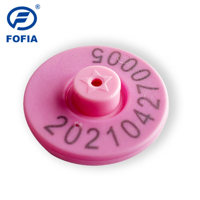 แท็กหูสัตว์ UHF Rfid การจัดการหมู 960MHz ป้องกันการชนกัน