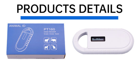 Fofia เครื่องอ่านไมโครชิปสัตว์เลี้ยงแบบพกพา PT160 134.2kHz หน้าจอ OLED แบตเตอรี่ลิเธียม USB ได้รับการรับรอง CE ISO ระยะ 5-10 ซม.