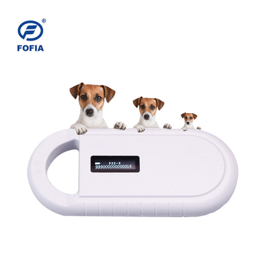 เครื่องอ่านแท็กหู RFID 134.2khz เครื่องอ่านแท็กไมโครชิปสำหรับสัตว์เลี้ยง 10ซม