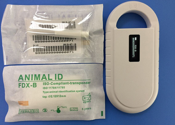สติกเกอร์ RFID ISO Transponder Microchip 6 พร้อมหัวฉีดแบบใช้ซ้ำได้ 2.12 * 12 มม. ทรานสปอนเดอร์แบบฉีดได้