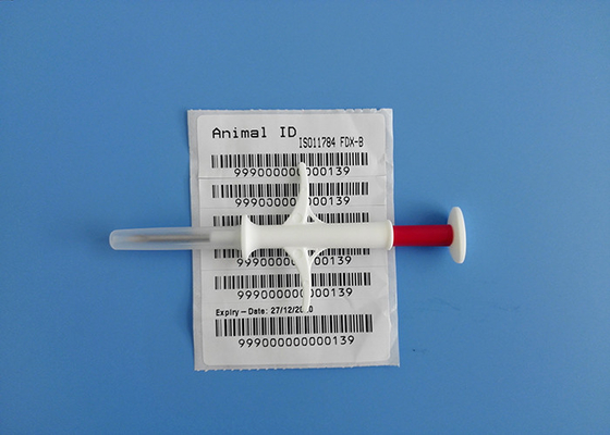Pet ID Microchip พร้อมสติกเกอร์ 6 ชิ้นพร้อมทรานสปอนเดอร์แบบฉีดที่ได้รับการรับรองจาก ICAR