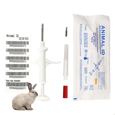 134.2KHz Pet ID Microchip Syringe เครื่องรับสัญญาณฉีดในเครื่องรับรู้สัตว์