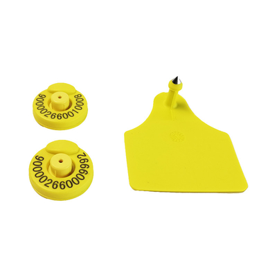 134.2KHz RFID Ear Tag สําหรับการจัดการปศุสัตว์ การระบุสัตว์ ความดัน 350N