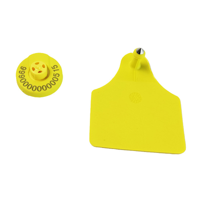 สีและความถี่ที่สามารถปรับเปลี่ยนได้ RFID Tag หูสําหรับวัวที่มีน้ําหนัก 2 กรัมและความสูง 22.5 มม