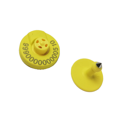 ชิปยุโรปที่มีความปลอดภัยข้อมูลที่โดดเด่น ET907 ISO ความปลอดภัยสูง Smart Ear Tag สําหรับวัว