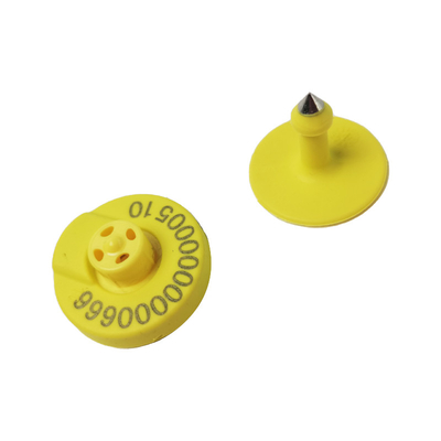 ชิปยุโรปที่มีความปลอดภัยข้อมูลที่โดดเด่น ET907 ISO ความปลอดภัยสูง Smart Ear Tag สําหรับวัว
