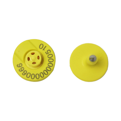 ชิปยุโรปที่มีความปลอดภัยข้อมูลที่โดดเด่น ET907 ISO ความปลอดภัยสูง Smart Ear Tag สําหรับวัว