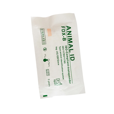 มาตรฐาน R/W ISO 11784/5 FDX-B ISO การระบุไมโครชิปในฉีดสีขาวเพื่อระบุสัตว์