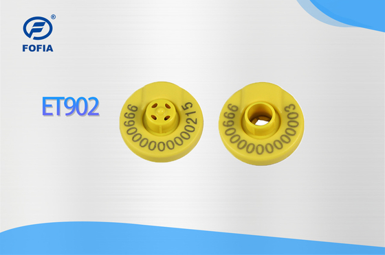 กันน้ํา 134.2 Khz อิเล็กทรอนิกส์วัวแท็ก พิมพ์เลเซอร์