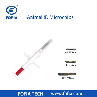 ไมโครชิปที่ใส่ใส่ในม้า 134.2khz Rfid สัตว์ชิป Pet Id ไมโครชิปฉีดสําหรับสัตว์ที่มีฉีด