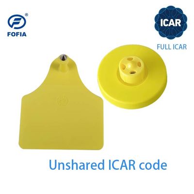 แท็กหูวัวอิเล็กทรอนิกส์ที่ได้รับการรับรองจาก ICAR ด้วยการสร้าง TPU กันน้ําและความถี่ 134.2kHz สําหรับการจัดการสัตว์เลี้ยง