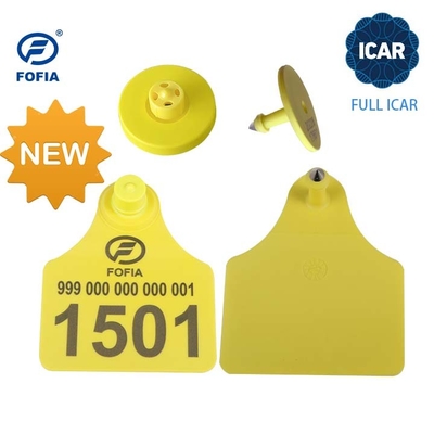 FULL ICAR ET908 แปลงหูวงกลมสําหรับการระบุสัตว์ที่มีการสนับสนุน BLE Reader ISO11784/5 รหัส ICAR ไม่ร่วมกัน