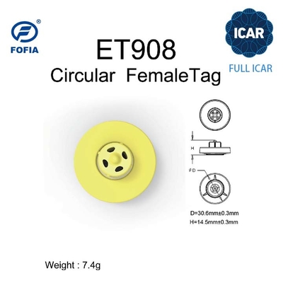 FULL ICAR ET908 แปลงหูวงกลมสําหรับการระบุสัตว์ที่มีการสนับสนุน BLE Reader ISO11784/5 รหัส ICAR ไม่ร่วมกัน