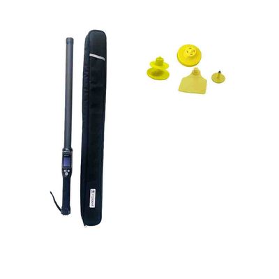 ระยะไกลมืออาชีพสัตว์เลี้ยง RFID Tag Stick Reader PT290 พร้อมจอ OLED การเก็บข้อมูลสําหรับการอ่านชิป ID UHF / LF