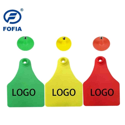 ป้าย RFID มองเห็นได้ ขนาดเล็ก/กลาง/ใหญ่ สำหรับการจัดการสัตว์ รองรับการพิมพ์ด้วยเลเซอร์ 134.2 Khz สีเหลือง หรือสีอื่นๆ