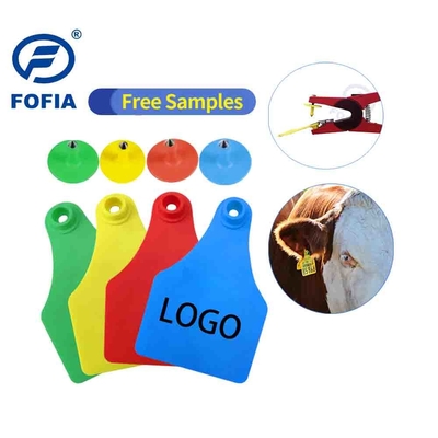 ป้าย RFID มองเห็นได้ ขนาดเล็ก/กลาง/ใหญ่ สำหรับการจัดการสัตว์ รองรับการพิมพ์ด้วยเลเซอร์ 134.2 Khz สีเหลือง หรือสีอื่นๆ