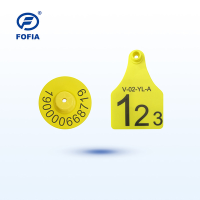 ป้าย RFID มองเห็นได้ ขนาดเล็ก/กลาง/ใหญ่ สำหรับการจัดการสัตว์ รองรับการพิมพ์ด้วยเลเซอร์ 134.2 Khz สีเหลือง หรือสีอื่นๆ