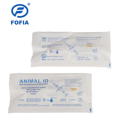 ไมโครชิพระบุตัวตนสัตว์ ISO11784/5 FDX-B เพื่อสุขภาพและสวัสดิภาพสัตว์ พร้อมการตรวจสอบอุณหภูมิ และมาตรฐาน ISO11784/5 FDX-B