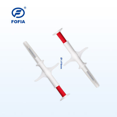 ICAR ได้รับการรับรอง FOFIA ZS007 RFID 134.2kHz สัตว์ Microchip พร้อมชิป FDX/EM4305 IP67 กันน้ำสำหรับปศุสัตว์และสัตว์เลี้ยงฉีดพลาสติกบรรจุภัณฑ์