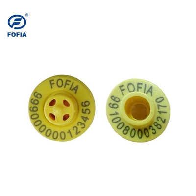 ISO11784/5 รหัส ICAR ที่ไม่แบ่งปัน ICAR ET908 ครอบคลุม RFID Ear Tag สําหรับการระบุสัตว์พร้อมการสนับสนุน BLE Reader