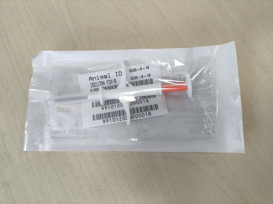 ชุดเข็มฉีดยาไมโครชิป HT003 – ชิป RFID ISO FDX-B พร้อมเซ็นเซอร์วัดอุณหภูมิสำหรับปศุสัตว์