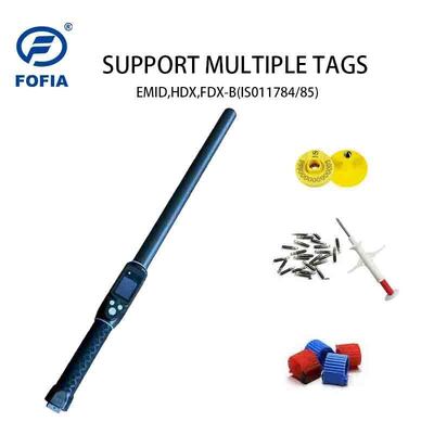 ระยะทางการอ่าน 30 ถึง 100 ซม Rfid Animal Reader Scanner Bluetooth Livestock Rfid Stick Reader ระบบการทํางานทั้งหมด