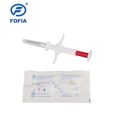 อินเทอร์เฟซการสื่อสาร RFID ติดตามสัตว์ ไมโครชิป European Glasstag ให้ระยะการอ่าน 10 ซม. เหมาะสำหรับสุนัข