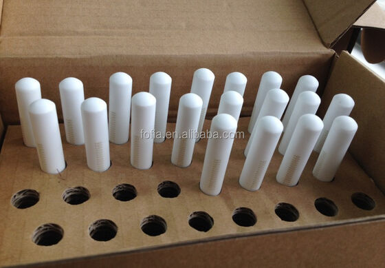 บิโอเซรามิค RFID Eartag วัว Featuring 15 บิต Coding Laser Etching 134.2kHz กันน้ําการระบุสัตว์ Bolus Tag