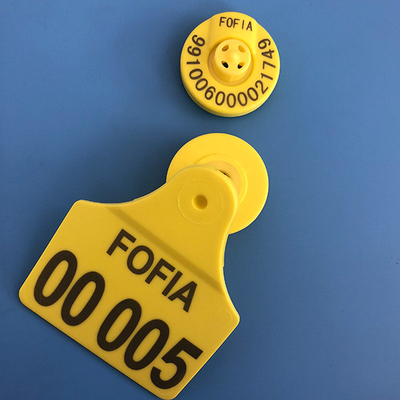 แท็กหูอิเล็กทรอนิกส์กันน้ำ Rfid Animal ISO11784 50ชิ้น