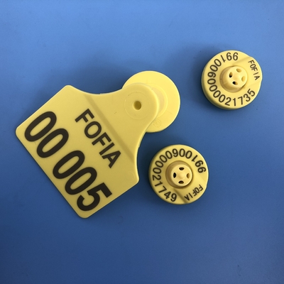 แท็กหูอิเล็กทรอนิกส์ RFID แท็กติดตามสัตว์สําหรับวัว แกะ