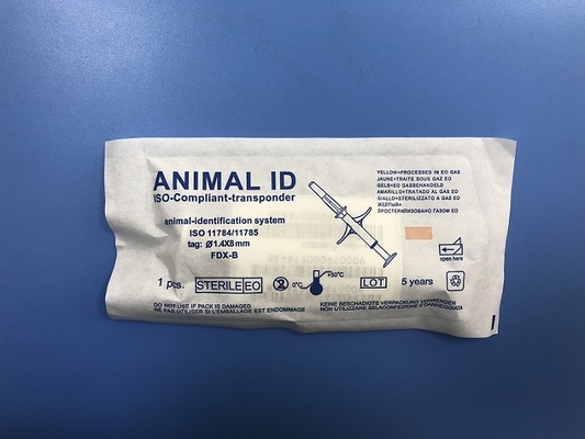 1.4 มม. * 8 มม. LF Microchip แท็กการจัดการ ID สัตว์เลี้ยงพร้อมรับประกัน 10 ปี