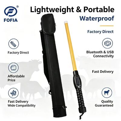 ผู้อ่าน RFID Stick พกพาพร้อม Bluetooth 5 USB การส่งข้อมูลประเภท C และการอ่านระยะไกลสําหรับการจัดการสัตว์เลี้ยง