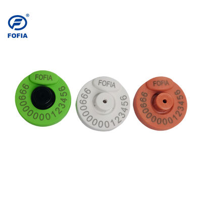 FOFIA RFID ใหม่ แท็กหูอิเล็กทรอนิกส์ TPU พลาสติก 134.2KHz ความถี่ 17cm ระยะทางการอ่าน ใบรับรอง ICAR ครบถ้วนสําหรับแกะวัว