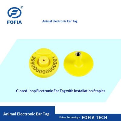 FDX อีเล็คทรอนิกส์ออฟฟริคเวนซ์ต่ําใหม่ RFID Animal Tag Full-Duplex หมู วัว เปิด / ปิดปาก การระบุสัตว์