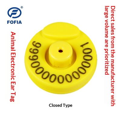 FDX อีเล็คทรอนิกส์ออฟฟริคเวนซ์ต่ําใหม่ RFID Animal Tag Full-Duplex หมู วัว เปิด / ปิดปาก การระบุสัตว์