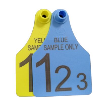T921 แท็กหูสัตว์ สีเหลือง RFID TPU Tracking สําหรับการใช้ในฟาร์มวัว