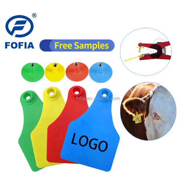 แท็กหูสัตว์ T921 ใหม่ สีเหลือง TPU RFID คุณภาพสูง สําหรับการใช้กับวัวฟาร์ม
