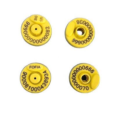 แท็กหูอิเล็กทรอนิกส์ที่กําหนดเองสําหรับวัว เทคโนโลยี RFID FDX-B ประเภทพลาสติก & วัสดุ TPU แบบ ET907