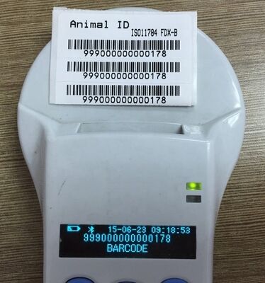 FOFIA พลาสติกทนทาน RFID Handheld Reader 128x32 หน้าจอ OLED/USB สำหรับระยะยาว Pet & ฟาร์ม/Ranch ใช้