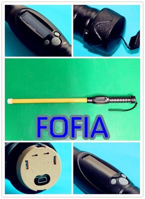 FOFIA PT280 134.2kHz RFID Reader PVC NLIS ออสเตรเลีย ICAR ได้รับการอนุมัติ Cattle ID 7000 บันทึกเก็บ 10-20 ซม.ระยะการอ่าน ISO