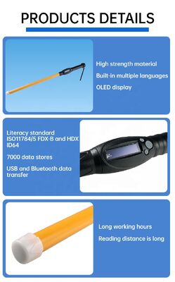 FOFIA กันน้ํา PT280 RFID Reader 134.2kHz PVC พลาสติก NLIS ออสเตรเลีย ICAR ยอมรับวัตถุประจําตัววัว USB ISO 11784/5 10-20cm