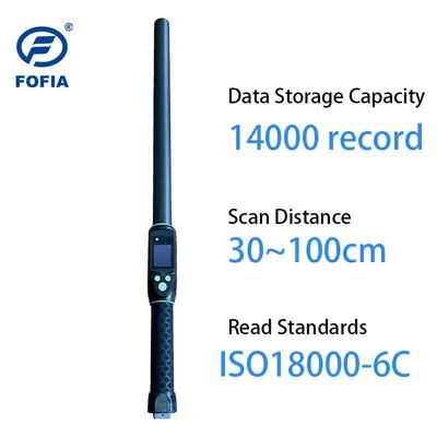 FOFIA กันน้ํา ระยะยาว 134.2kHz RFID Ear Tag Reader โปรต็อกอล ISO11784/5 ระยะอ่าน 30-100cm PVC