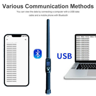 ทนทานกันน้ำระยะยาว 134.2kHz RFID เครื่องอ่านแท็กหู ISO11784/5 โปรโตคอล 30-100 ซม.ระยะการอ่าน PVC