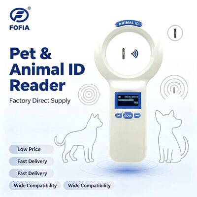 กันน้ำFOFIA PT200 RFID Handheld Reader 128X64 หน้าจอOLEDยาวระยะทางอ่าน 10-20M ISO11784/5 โปรโตคอล